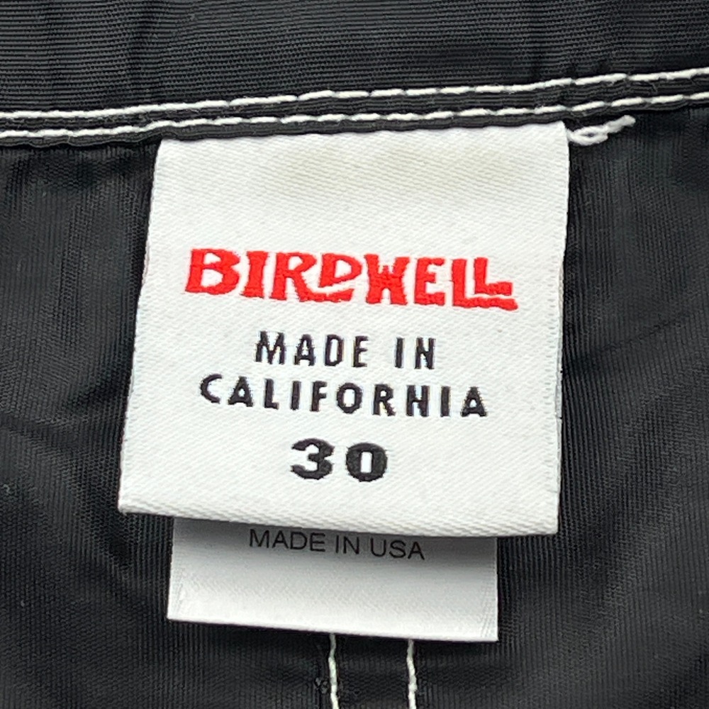 Birdwell Beach Britches Board Shorts Mens 30 Black Lace Up Swim Stitch USA Made - Picture 8 of 16
